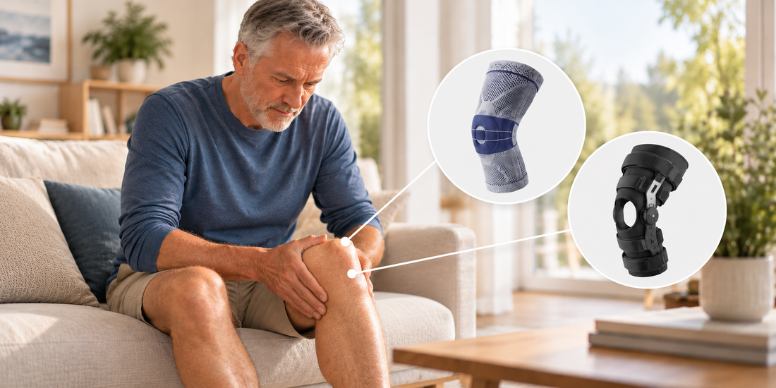 Kniebandage oder Knieorthese
