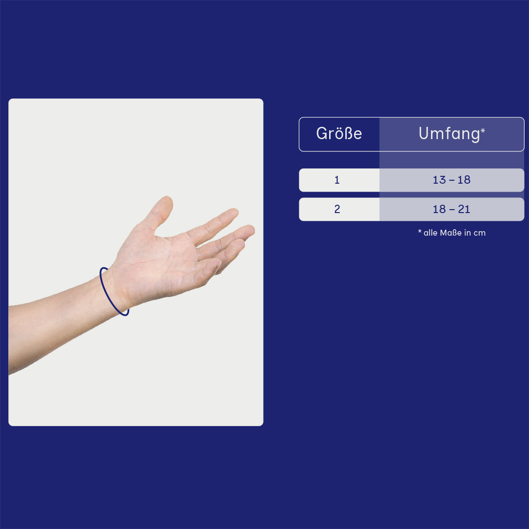 Maßblatt – Größentabelle