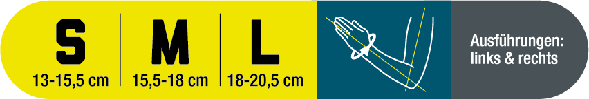 Maßblatt – Größentabelle