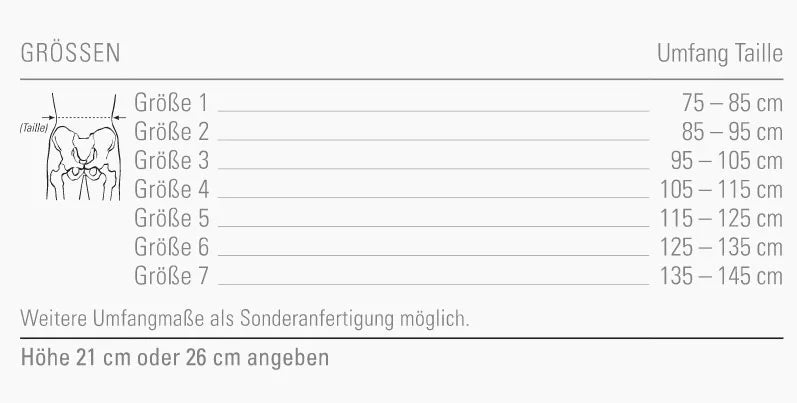 Unterleibstütze Bort PostOban 21cm